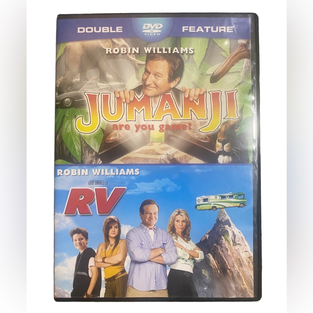 🎬 Double Feature Jumanji & RV  DVD 🎬